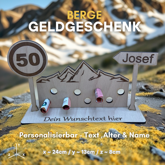Bergliebhaber Geldgeschenk